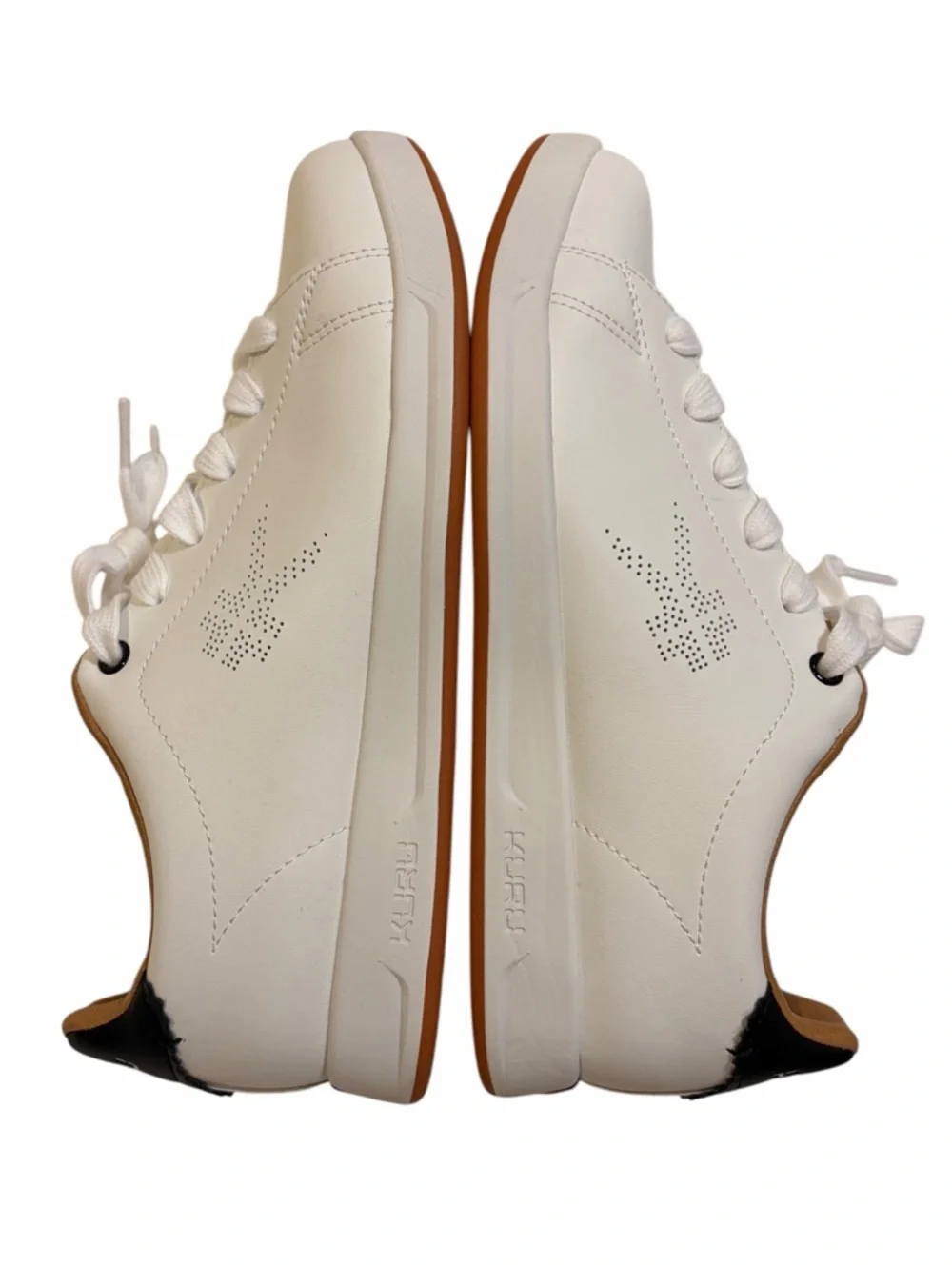 KURU new Roam White Leather Sneakers with Black Detail - Picture 7 of 16